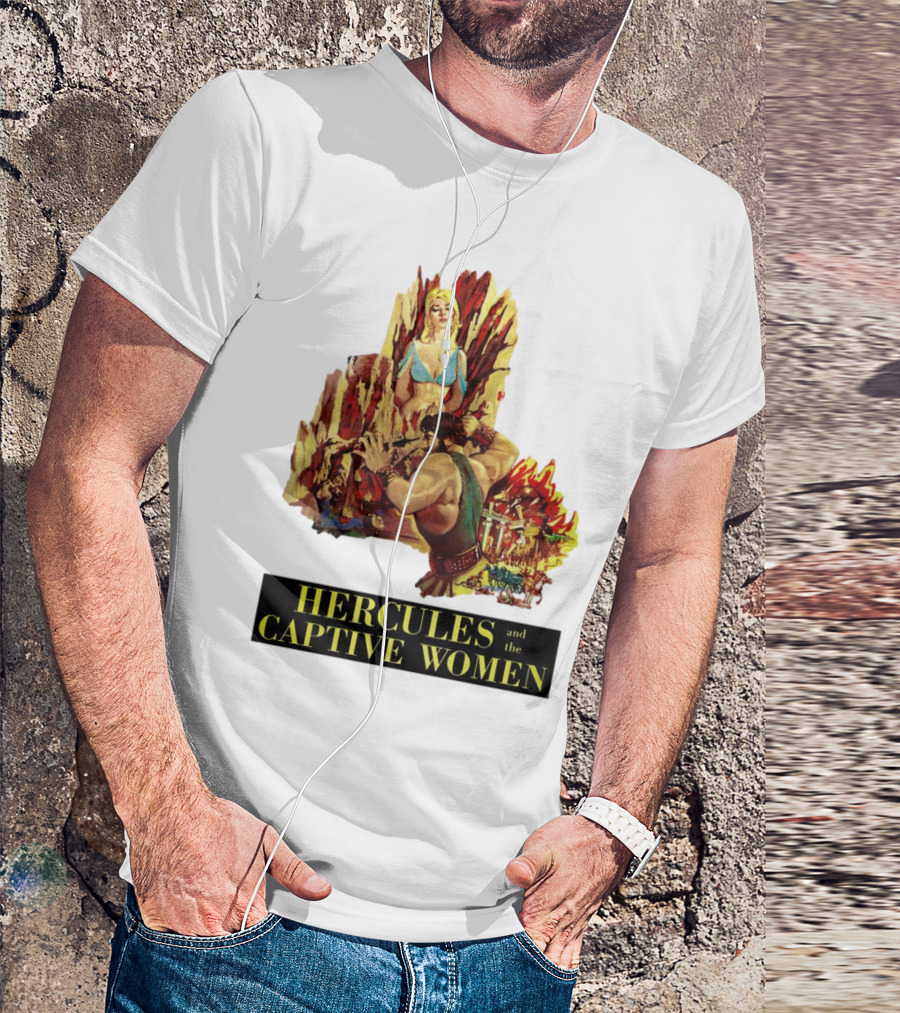Hercules And The Captive Women Classic Movie Vintage Art T-Shirt