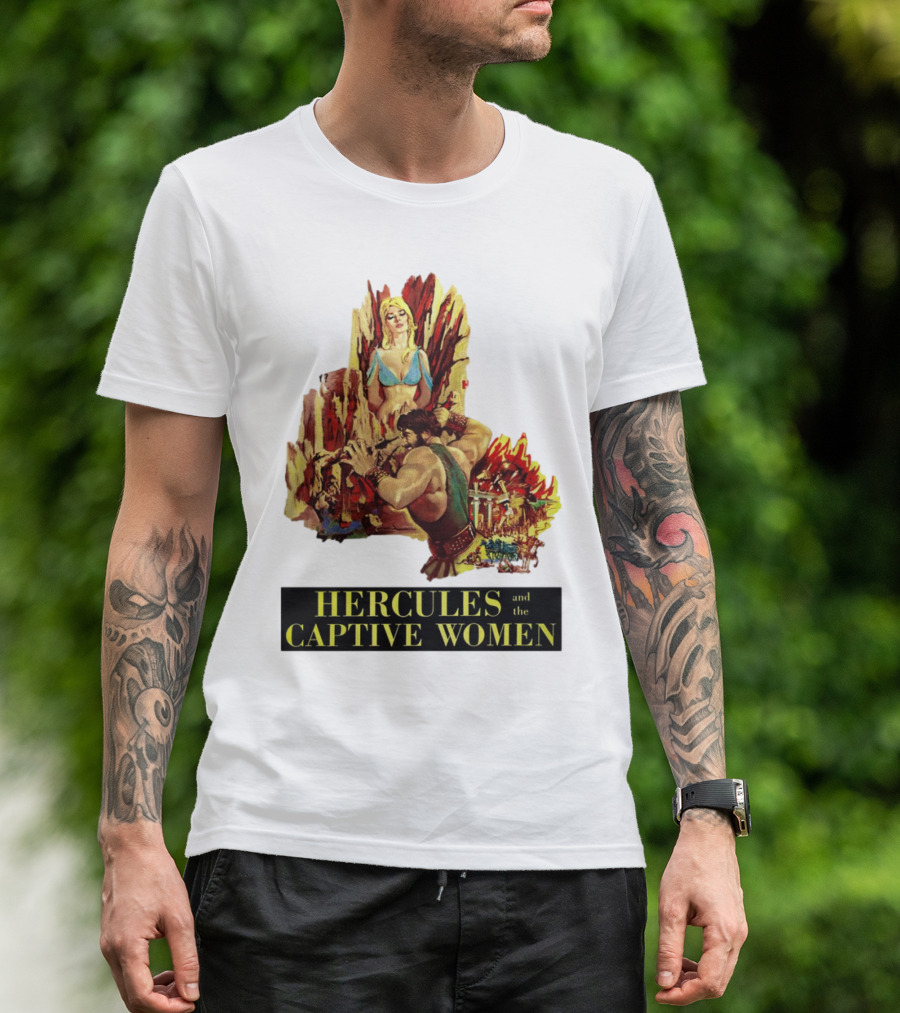 Hercules And The Captive Women Classic Movie Vintage Art T-Shirt