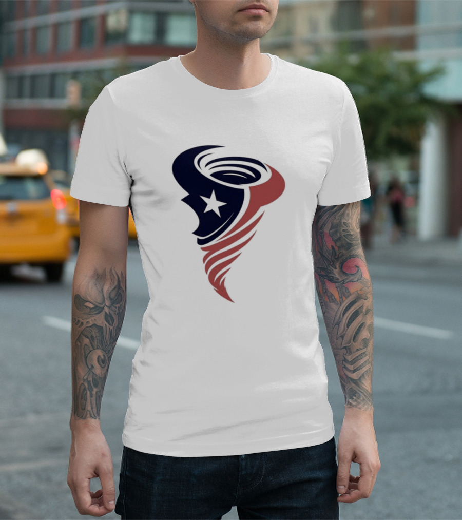 Houston Cyclones Tornado Star Symbol T-Shirt