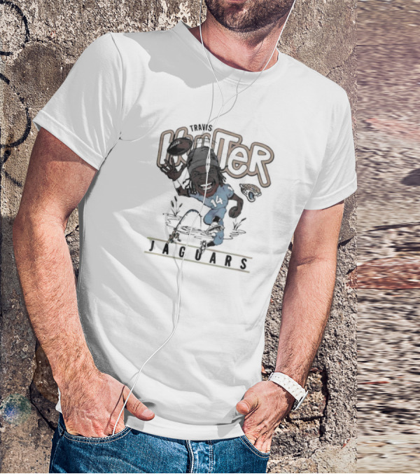 Big Hunter Jaguars Running Football 14 T-Shirt