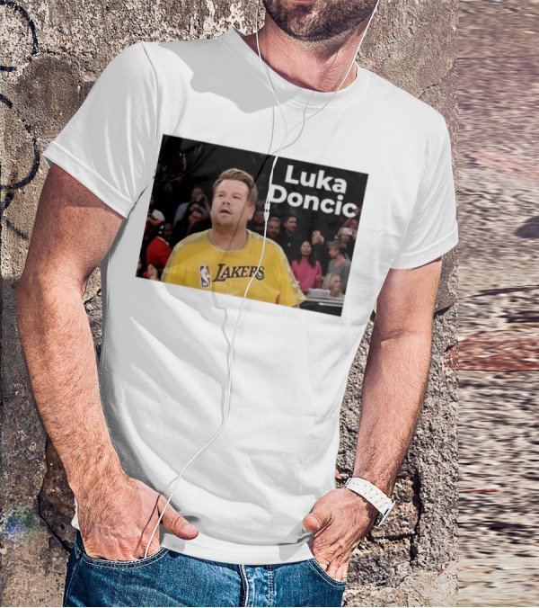 Luka Doncic James Corden Lakers NBA Fan T-Shirt
