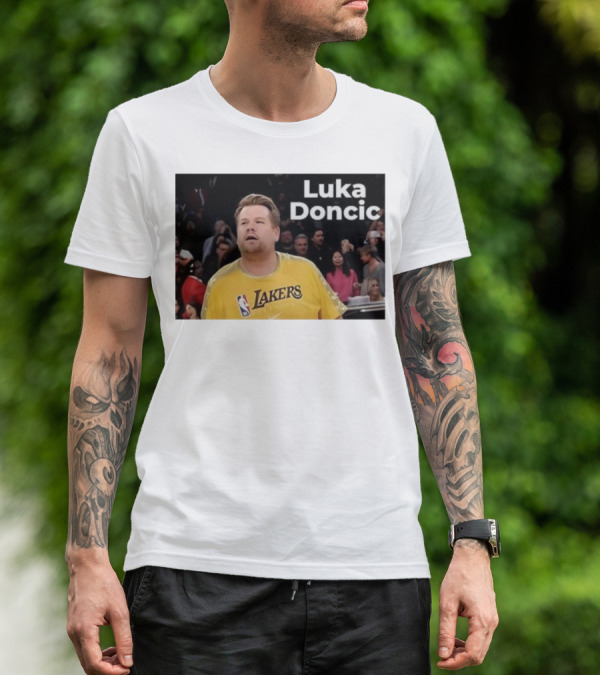 Luka Doncic James Corden Lakers NBA Fan T-Shirt