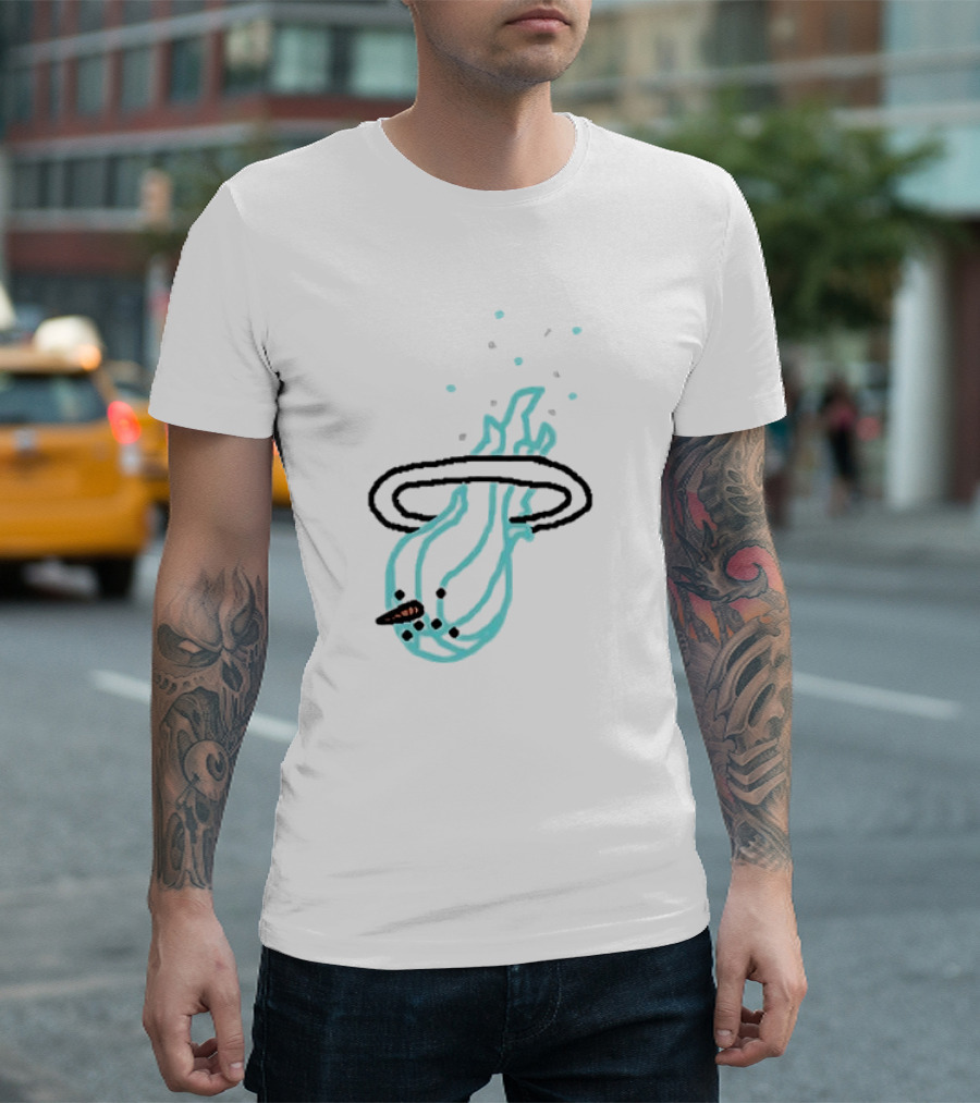 Jimmy Butler Miami Cold Drip NBA Basketball Star Cigar Illustration T-Shirt