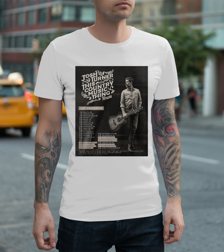 Josh Turner This Country Music Thing Tour 2025 Just Announced Dates and Locations T-Shirt