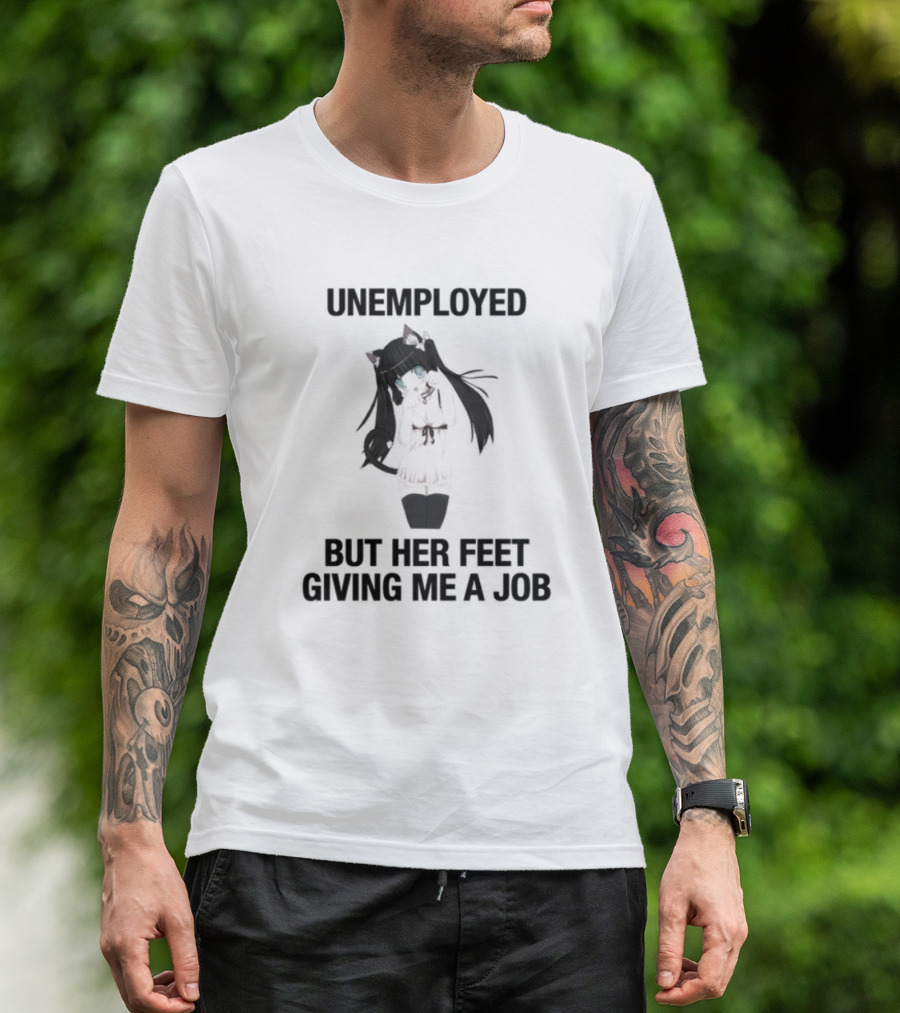 Unemployed But Her Feet Giving Me A Job Lilith's Silhouette T-Shirt