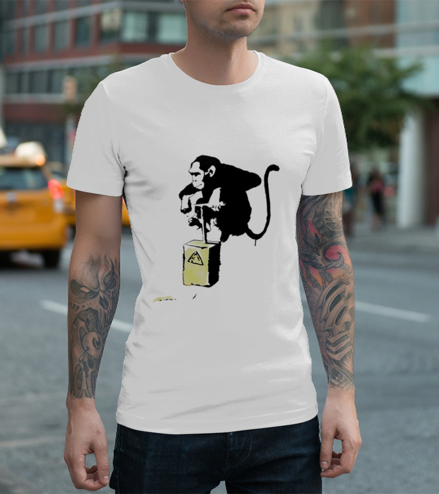 Lex Luthor Bricks Bomb Banana Banksy Influenced T-Shirt