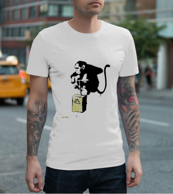 Lex Luthor Bricks Bomb Banana Banksy Influenced T-Shirt