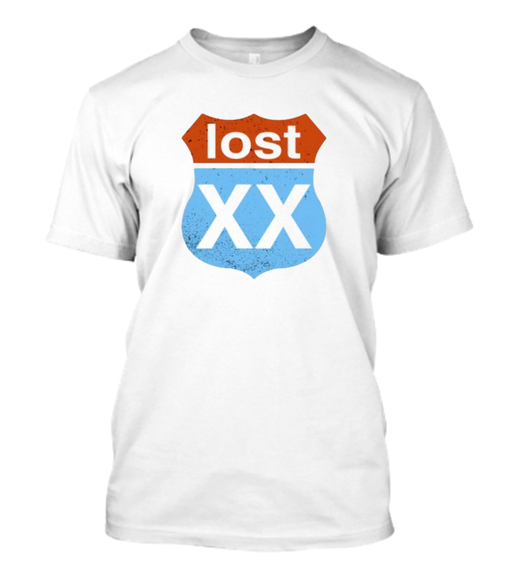 Lost XX Route Shield Mgk Wearing T-Shirt
