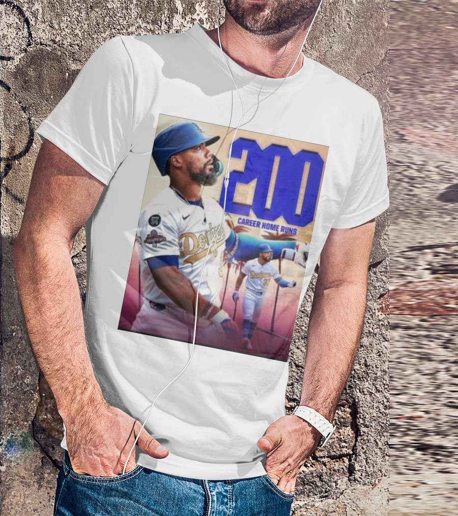 Los Angeles Dodgers Teoscar Hernandez 200 Career Home Runs Celebration T-Shirt