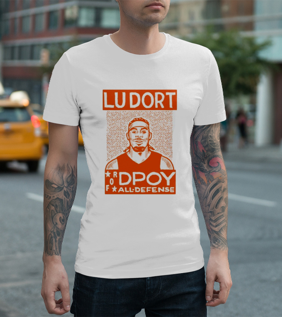 Lu Dort DPOY All Defense Recognition Graphic T-Shirt