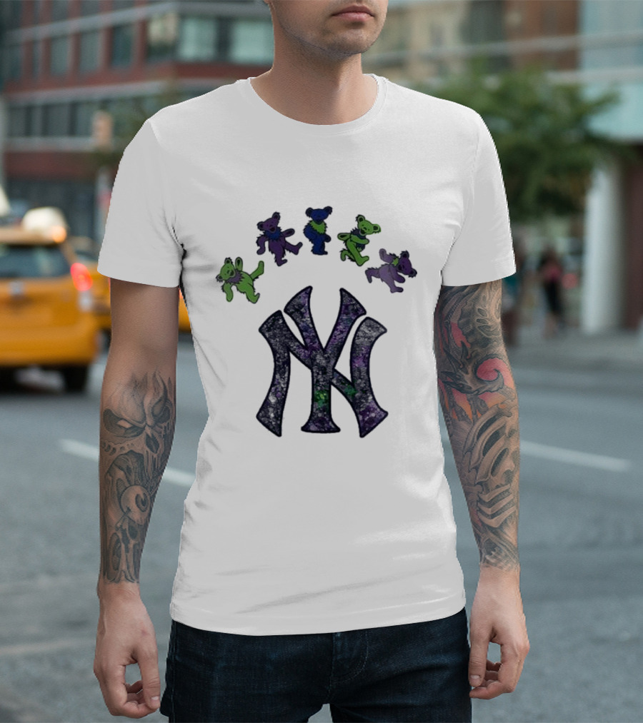 New York Yankees Grateful Dead Bears 2025 T-Shirt