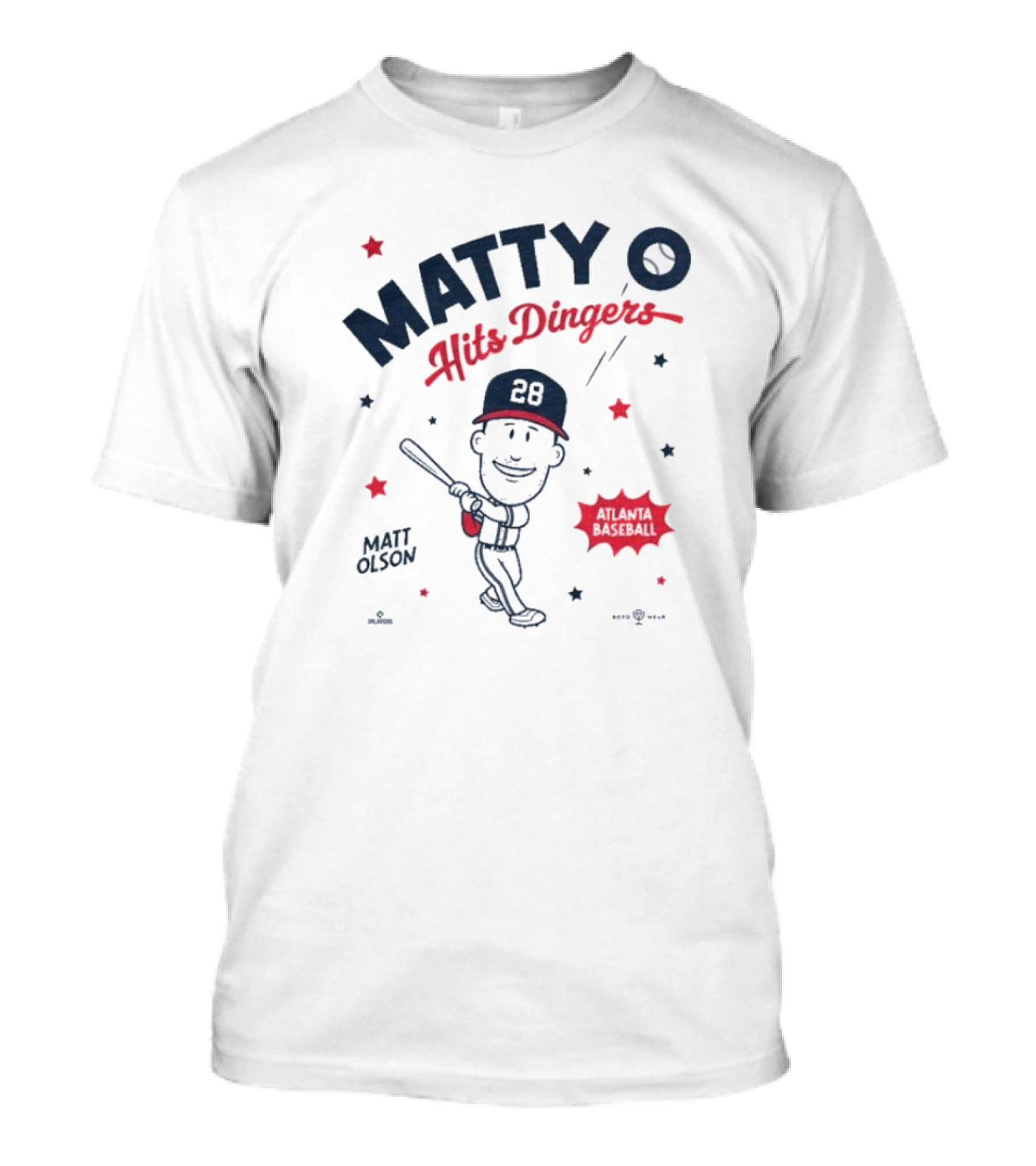 Matty O Hits Dingers Matt Olson Atlanta 28 T-Shirt
