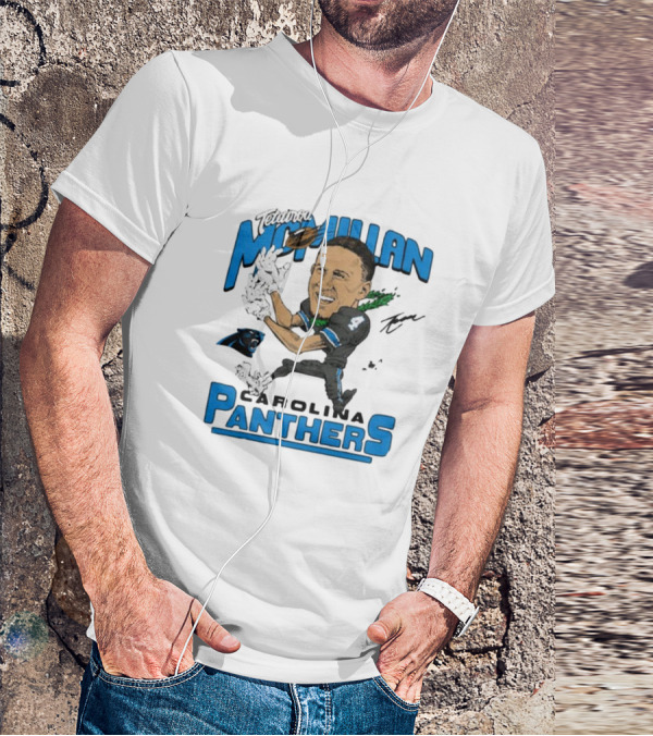 Tetairoa McMillan Carolina Panthers Signature T-Shirt