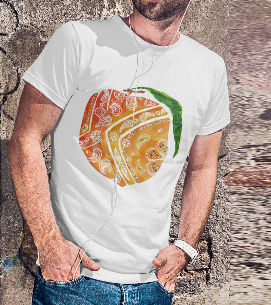 Peach Paisley Pattern Please T-Shirt