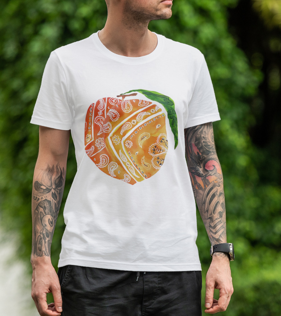 Peach Paisley Pattern Please T-Shirt