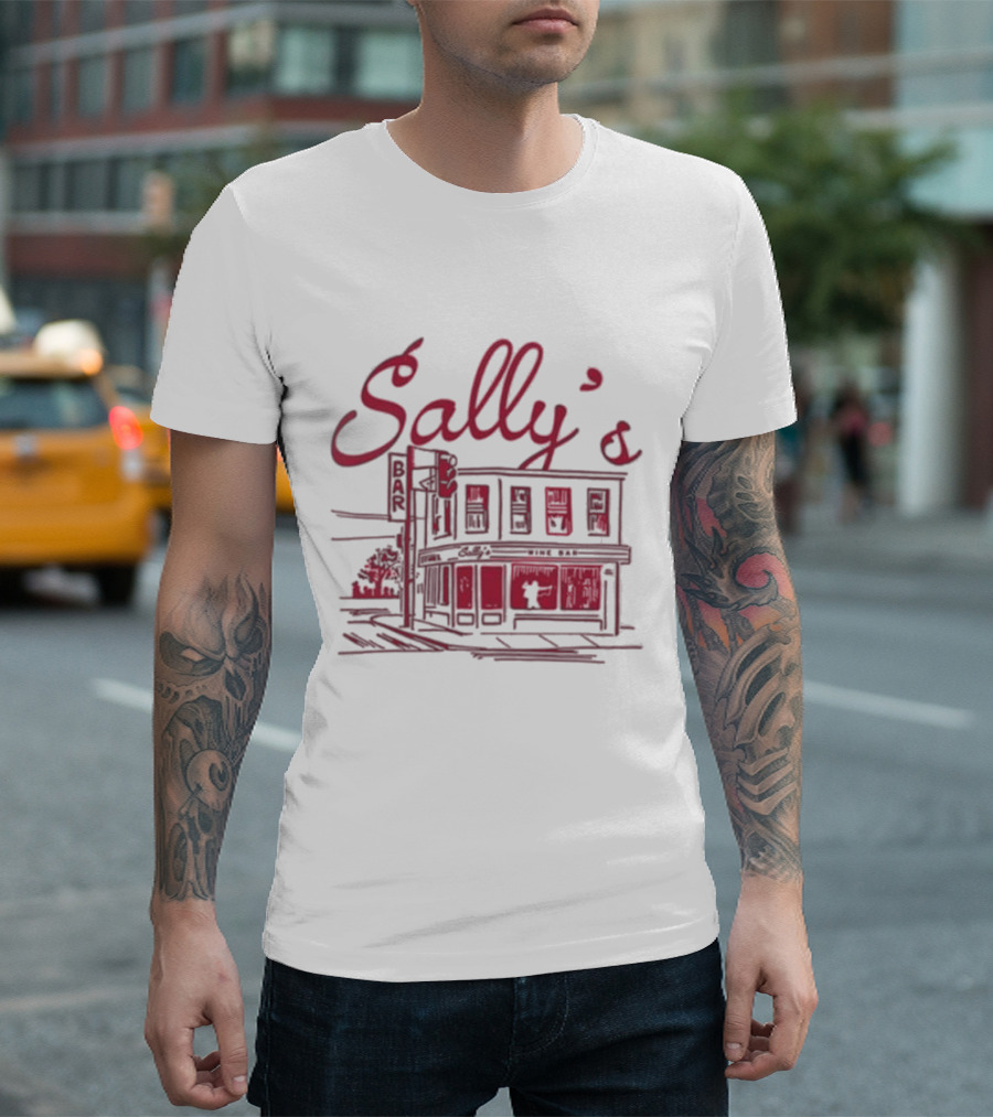 Sally’s Wine Bar Sketch Illustration T-Shirt