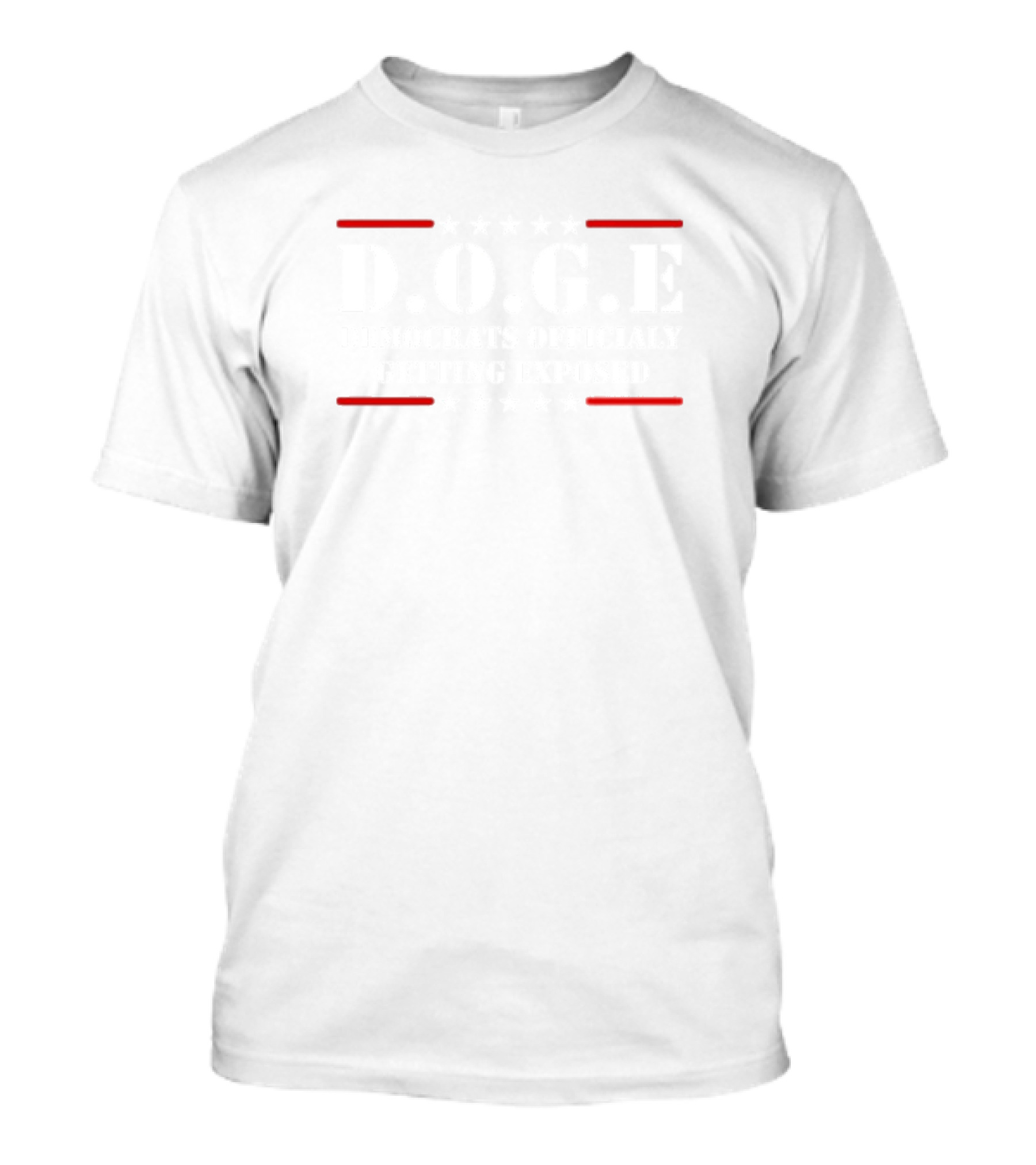 D.O.G.E Democrats Officially Getting Exposed Stars And Stripes Design T-Shirt