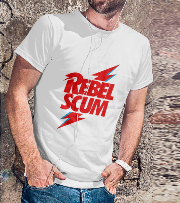Rebel Scum Red Bold Lightning Letters T-Shirt