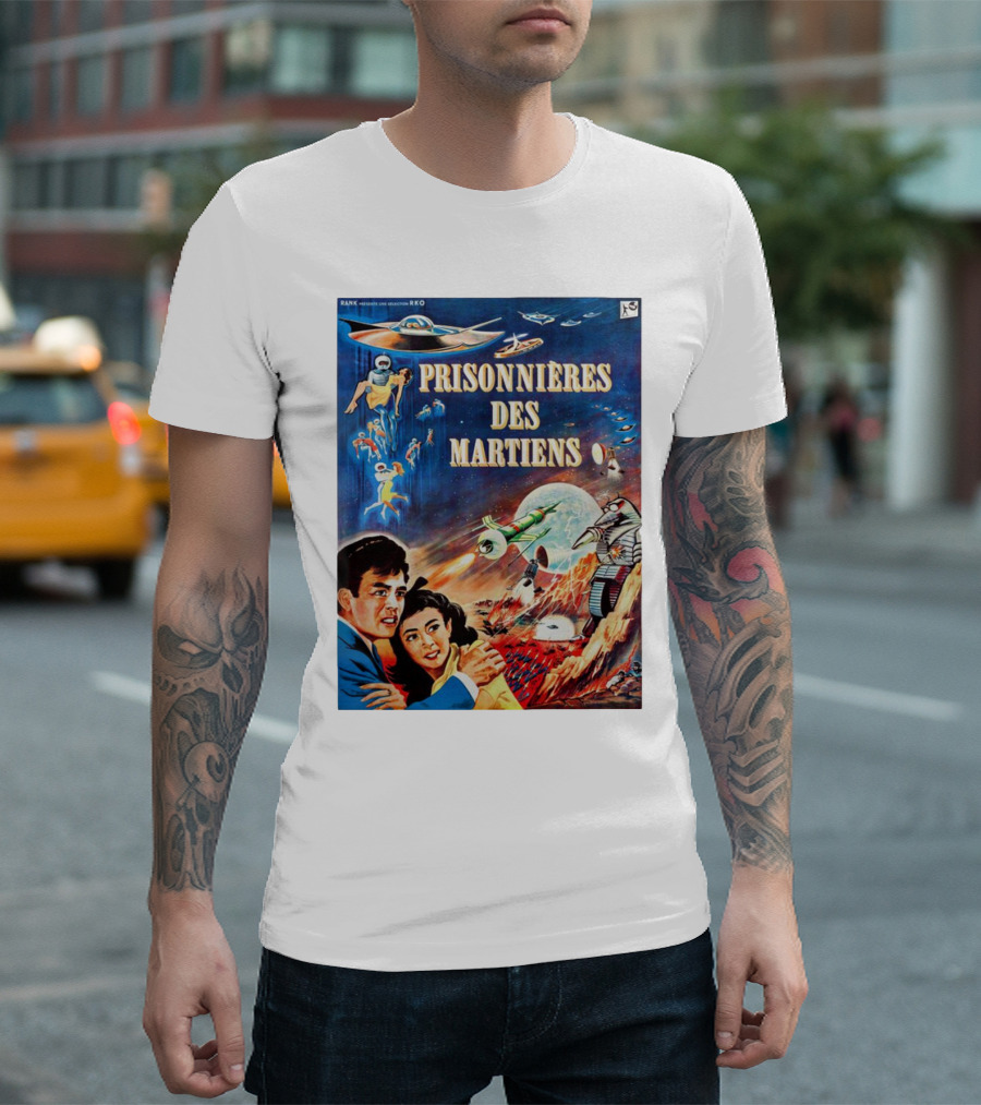 PRISONNIÈRES DES MARTIENS The Mysterians French RKO Sci-Fi Adventure T-Shirt