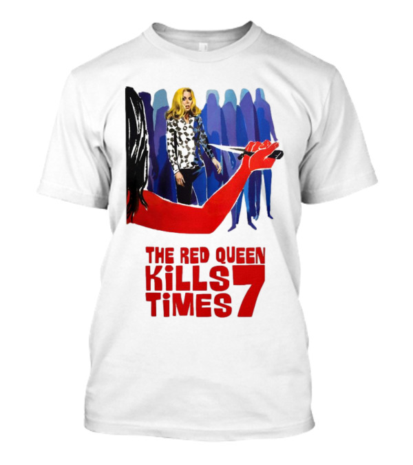 The Red Queen Kills Seven Times Red Arm Woman And Figures T-Shirt