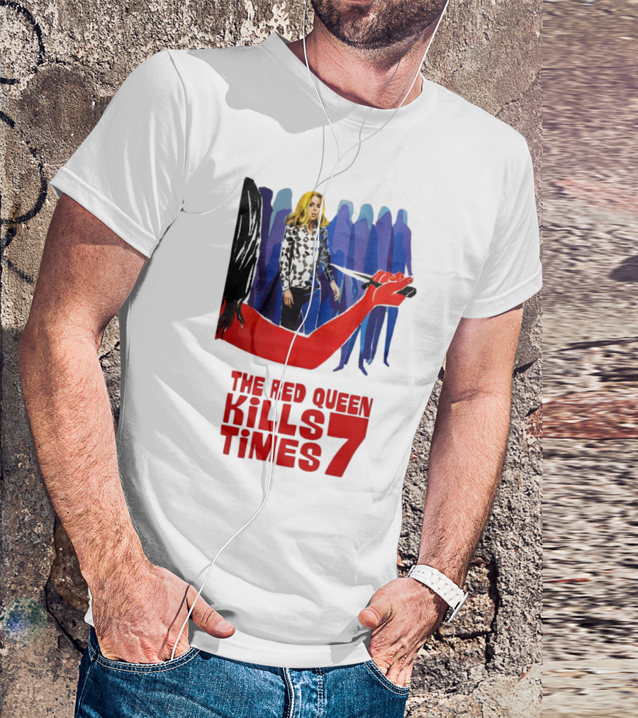 The Red Queen Kills Seven Times Red Arm Woman And Figures T-Shirt