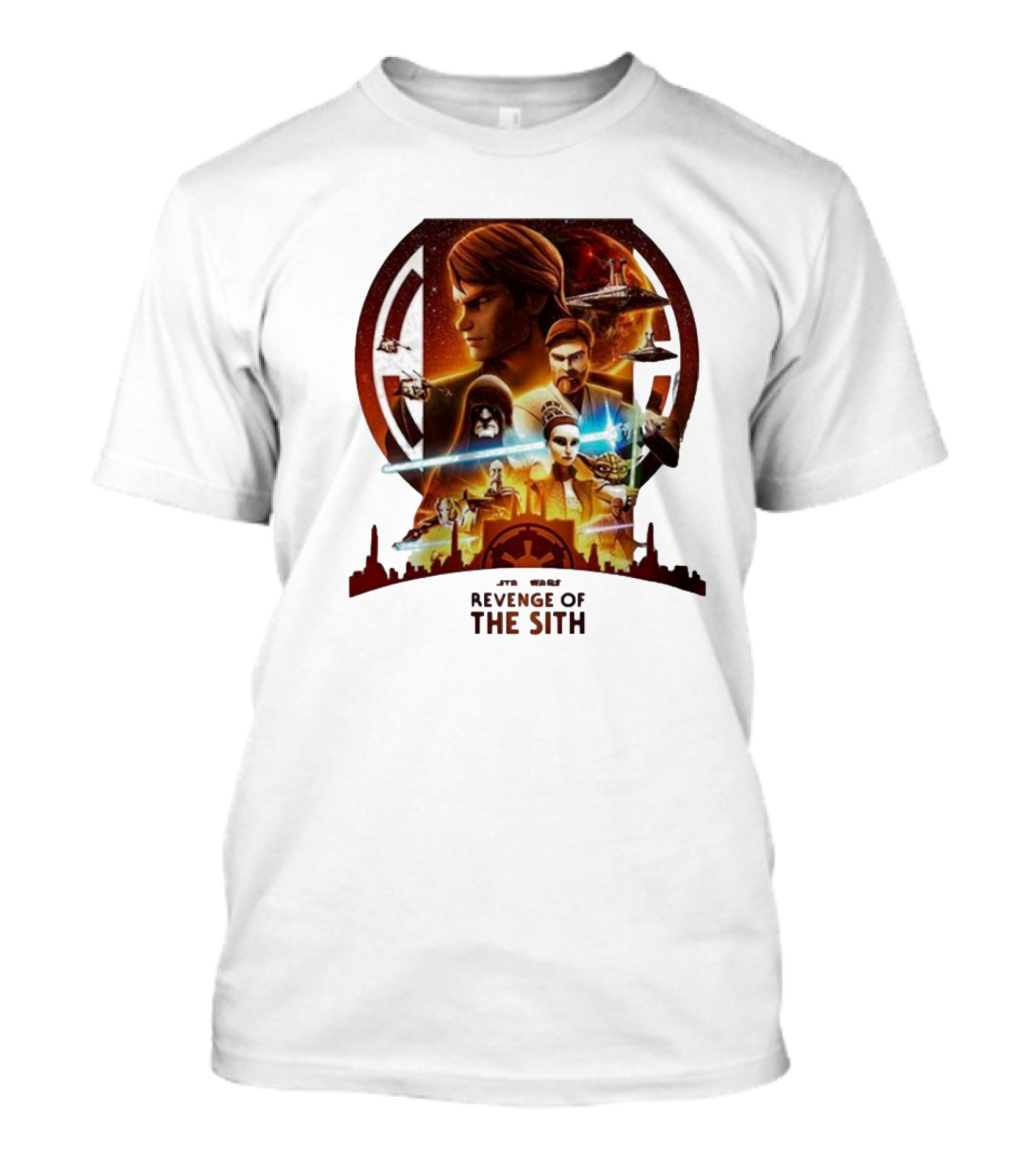 Star Wars Episode III Revenge Of The Sith 20th Anniversary Cover By Jason Benullo T-Shirt