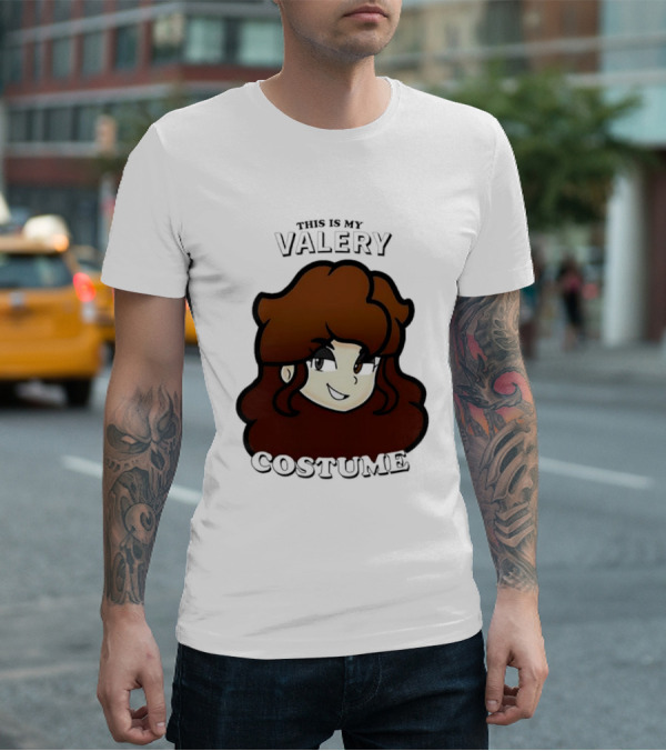 This Is My Valery Costume Cartoon Character Face T-Shirt
