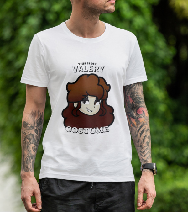 This Is My Valery Costume Cartoon Character Face T-Shirt