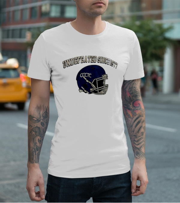 Undefeated Since 1977 CCCTC Football Helmet T-Shirt