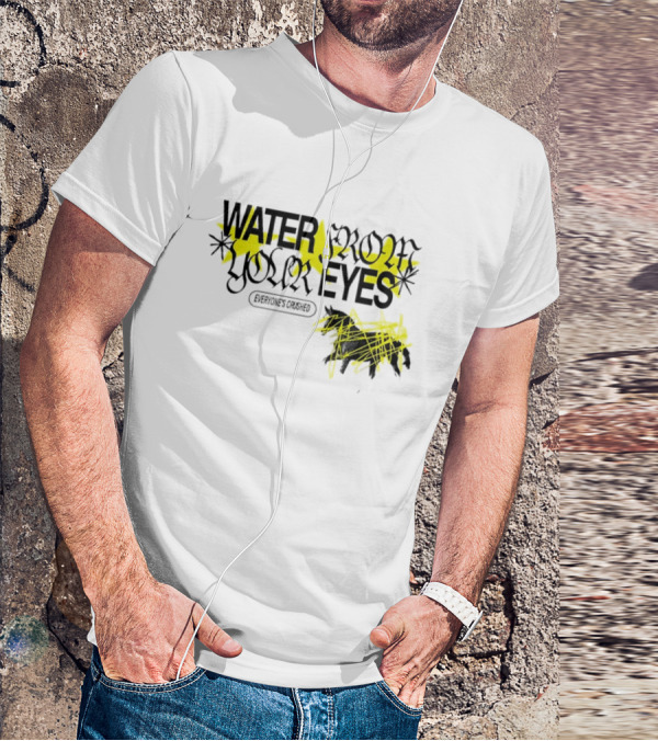 Water From Your Eyes Everyone’s Crushed Distorted Yellow Stars And Scribbles T-Shirt