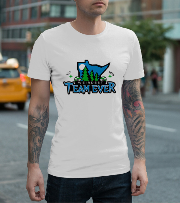 Weirdest Team Ever Forest Trees Established 1989 T-Shirt