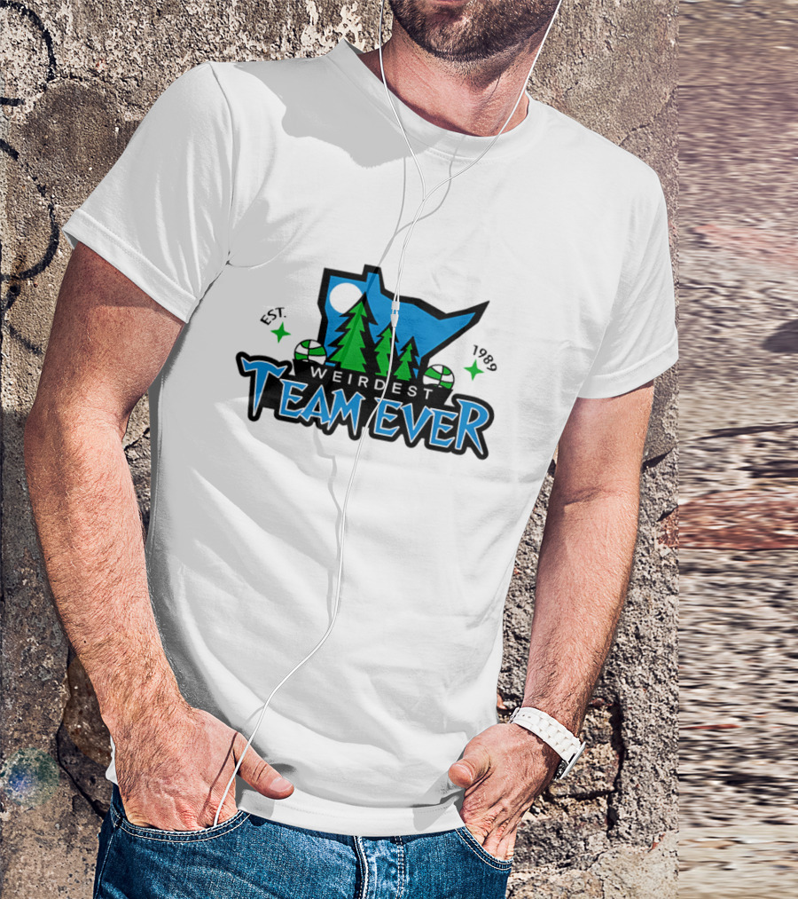 Weirdest Team Ever Forest Trees Established 1989 T-Shirt