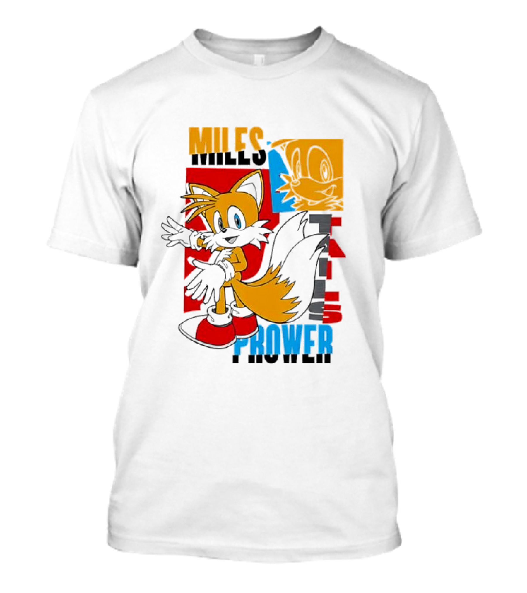 Tails Miles Prower Vintage Cartoon Style T-Shirt
