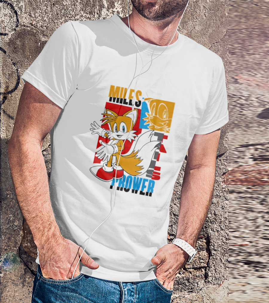Tails Miles Prower Vintage Cartoon Style T-Shirt