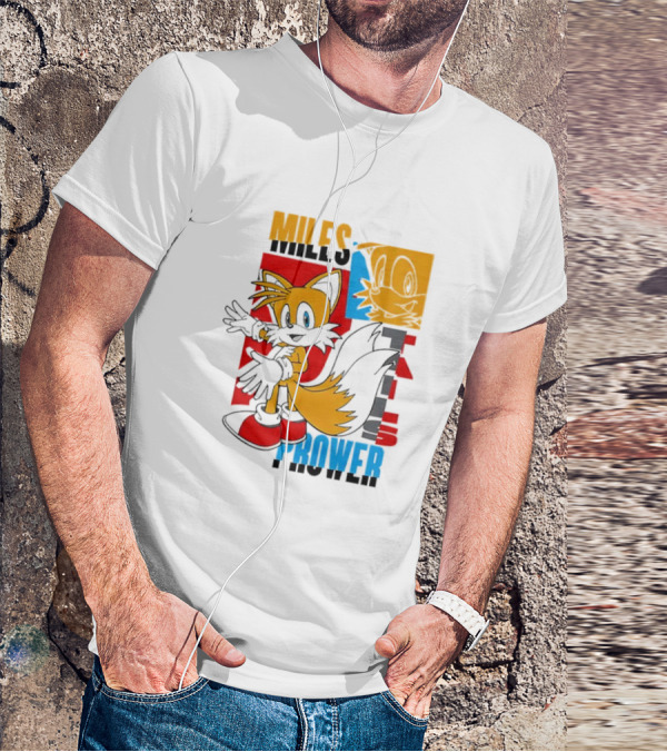Tails Miles Prower Vintage Cartoon Style T-Shirt