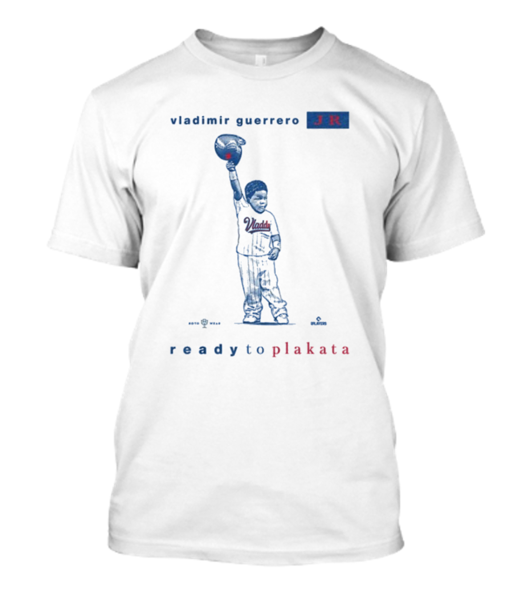 Vladimir Guerrero Jr Ready To Plakata Baseball Player Holding Ball T-Shirt