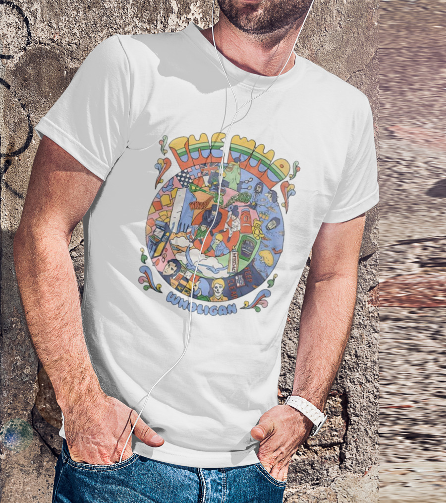 The Who Wholigan Retro Pop Art Psychedelic Collage T-Shirt