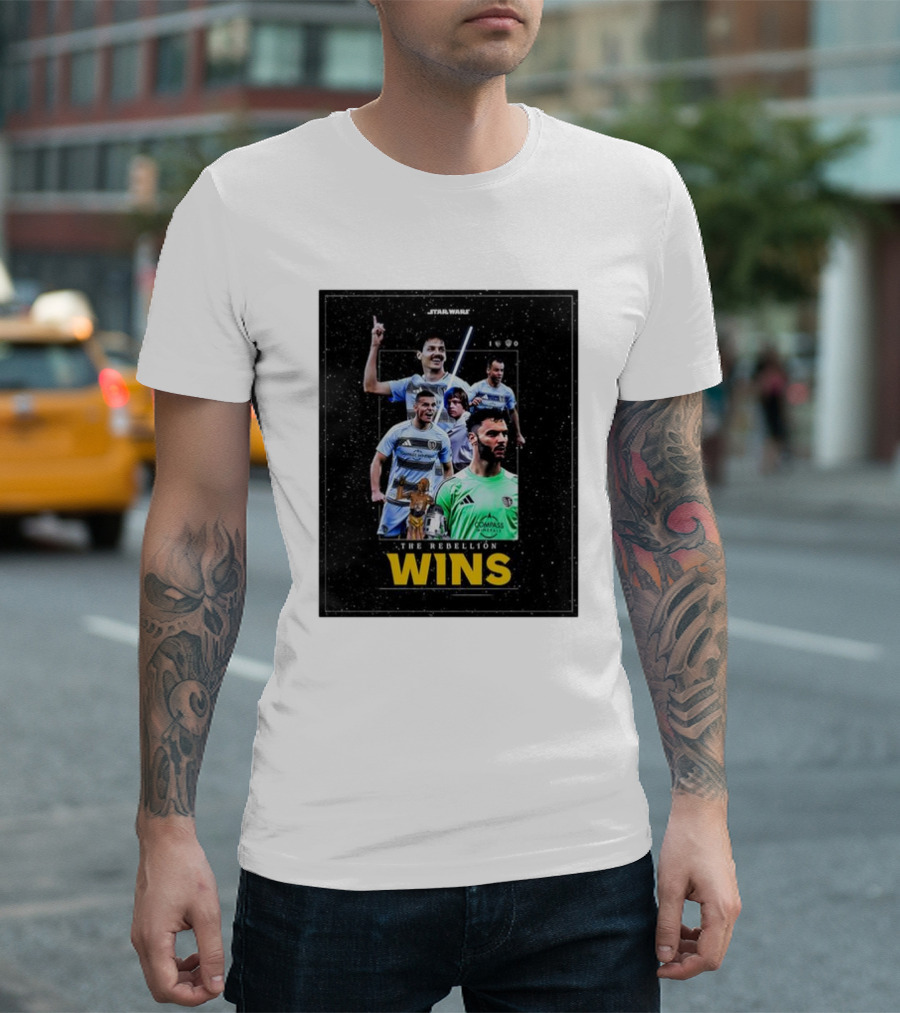 Star Wars the Rebellion Wins Featuring Sporting Kansas City Players T-Shirt