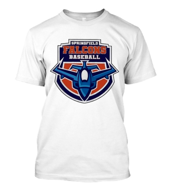 Springfield Falcons Baseball With Blue Jet Emblem T-Shirt