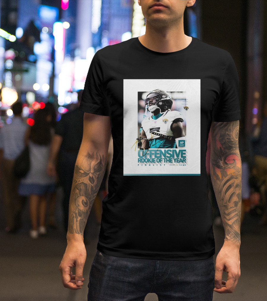 Jacksonville Jaguars Brian Thomas AP Offensive Rookie Of The Year Finalist Signature T-Shirt