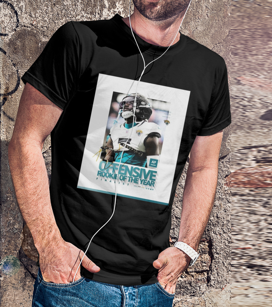 Jacksonville Jaguars Brian Thomas AP Offensive Rookie Of The Year Finalist Signature T-Shirt