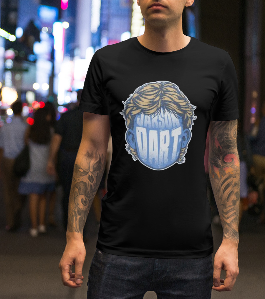 Jaxson Dart Text Face With Blonde Hair T-Shirt