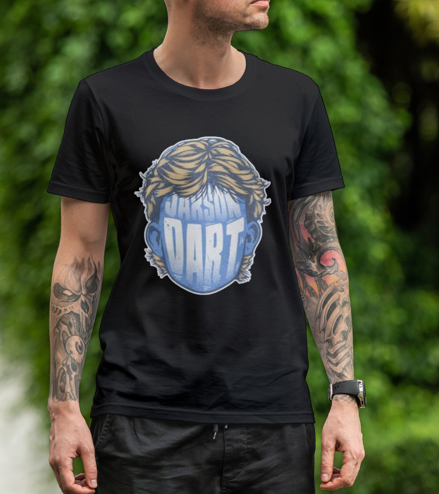 Jaxson Dart Text Face With Blonde Hair T-Shirt