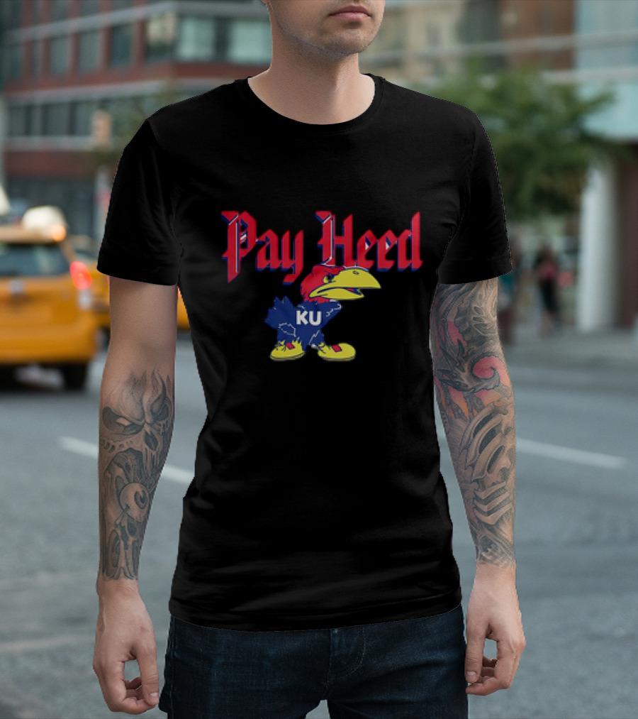 KU Jayhawk Pay Heed T-Shirt