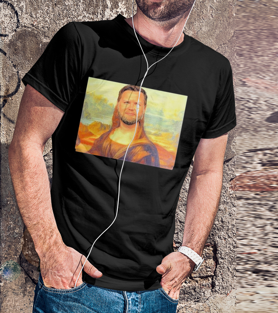 JD Mona Lisa JD Vance Mashup Portrait T-Shirt
