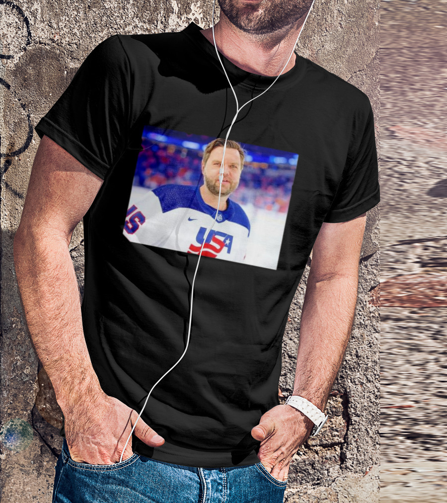"JD Vance USA Hockey 4 Nations Face-Off Winning Games" T-Shirt