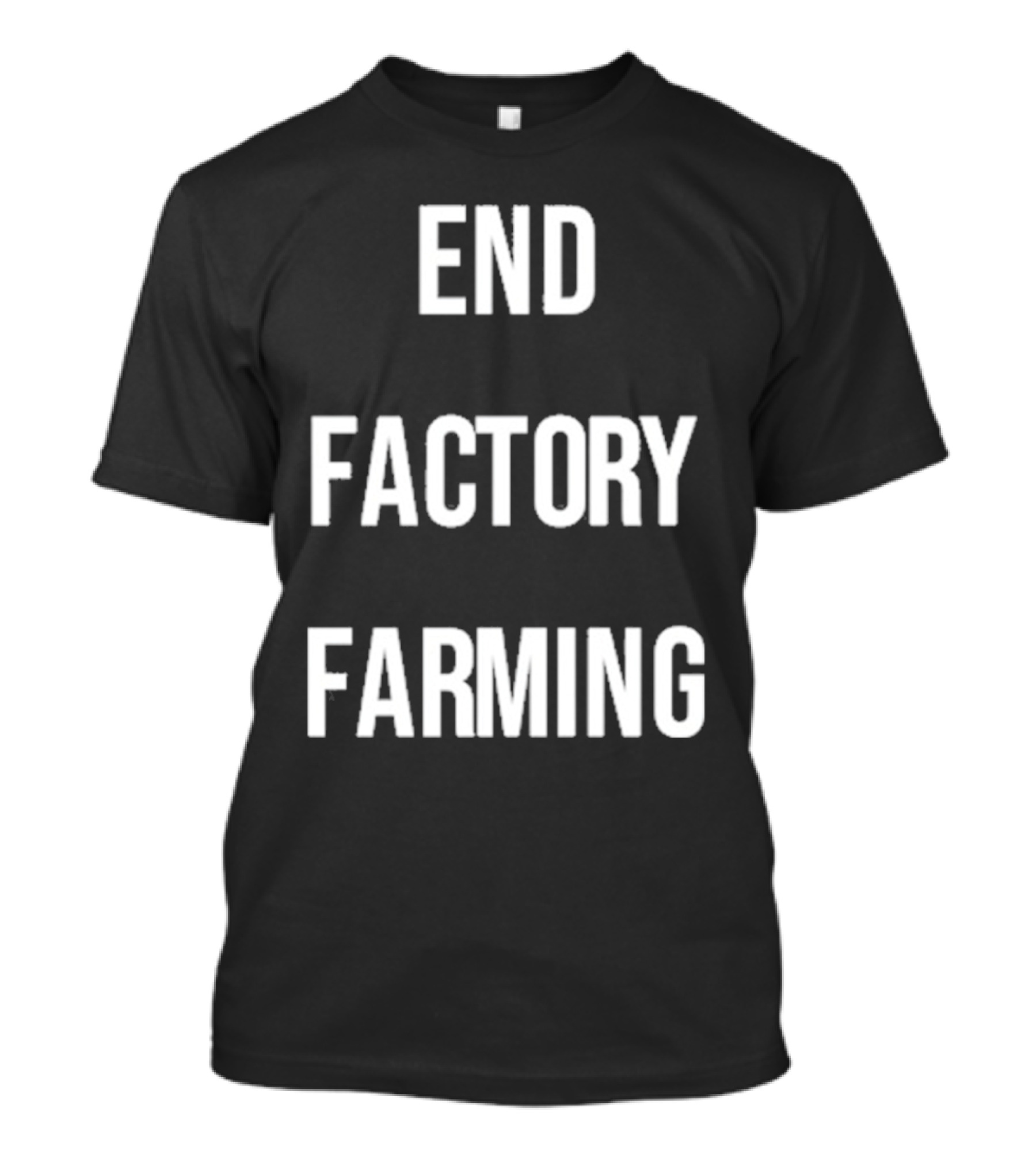 John Oberg End Factory Farming Vintage Activist Campaign T-Shirt