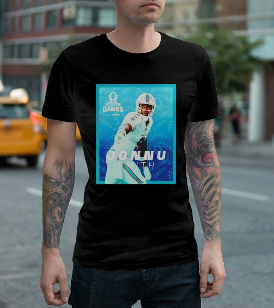 Miami Dolphins Jonnu Smith NFL Pro Bowl Games Verizon T-Shirt
