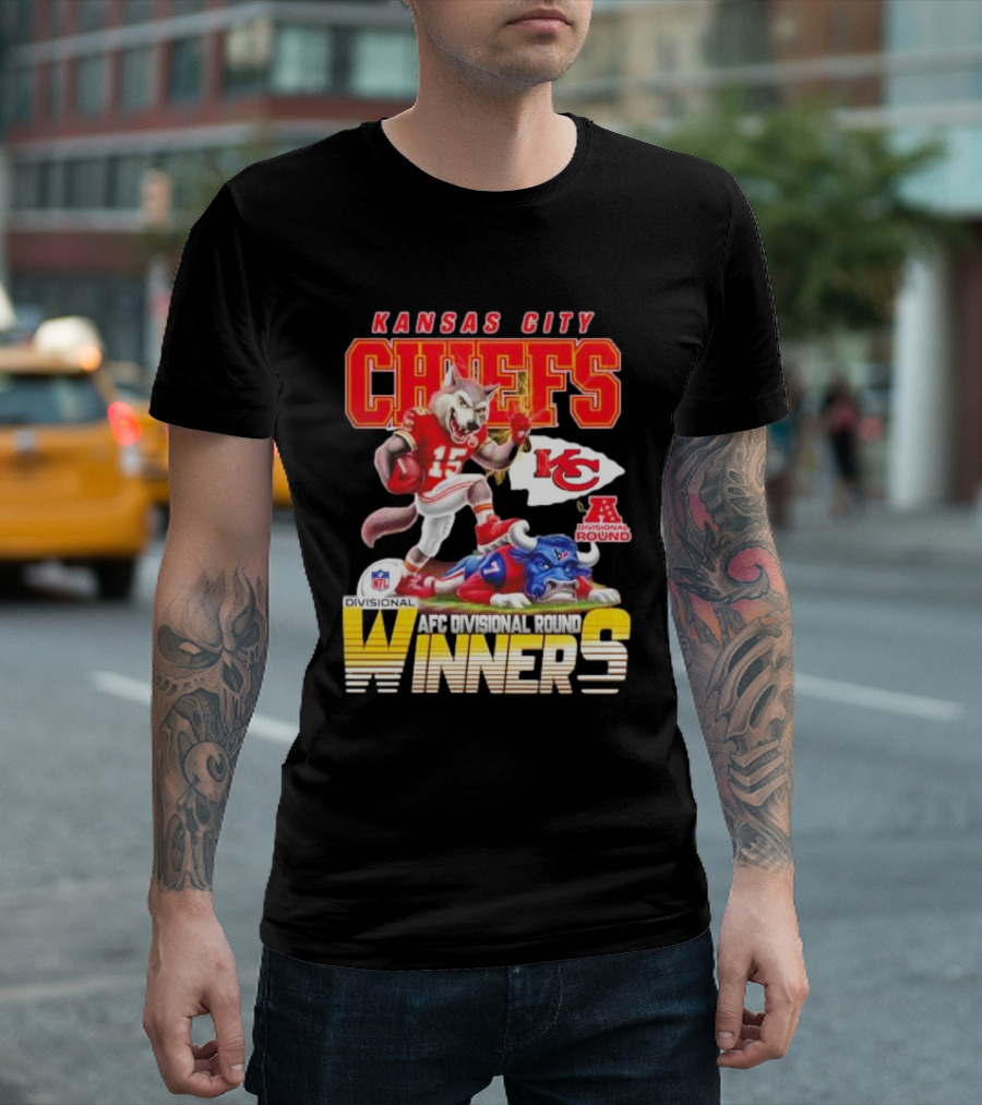 Kansas City Chiefs AFC Divisional Round Winners Defeat Houston Texans T-Shirt
