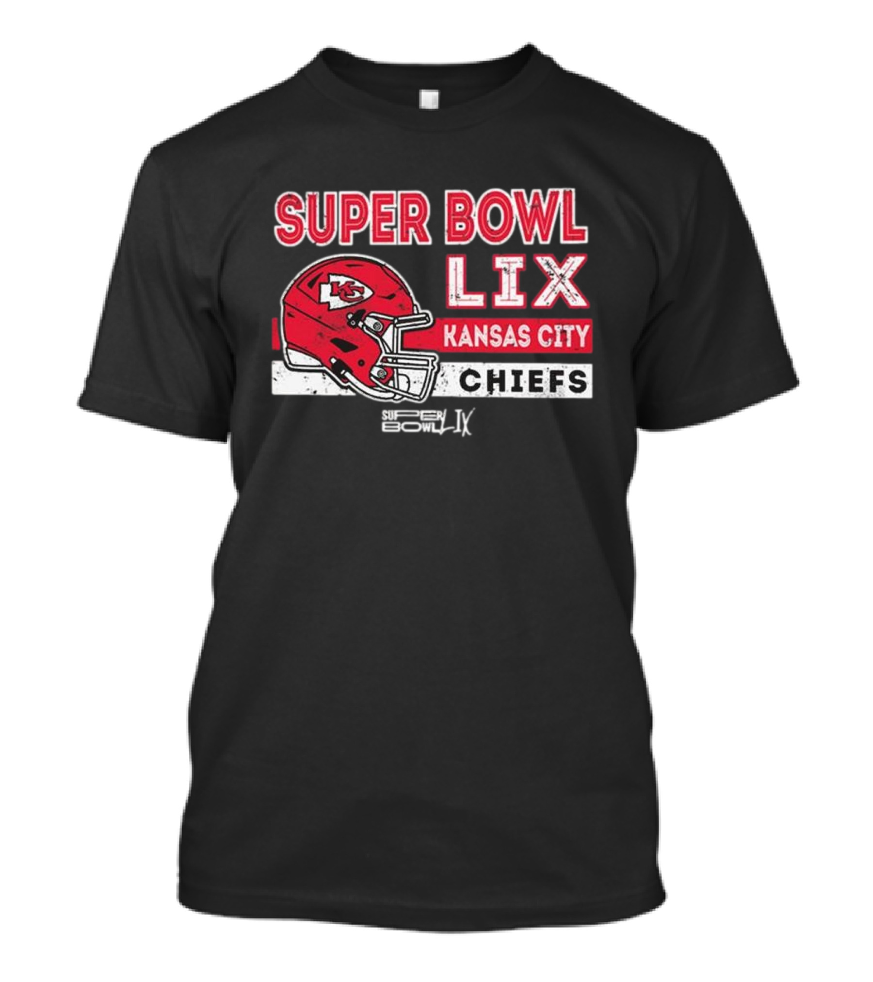 Kansas City Chiefs Super Bowl LIX Participant Women Black 2024 Triple Option T-Shirt
